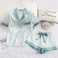 striped pajama night wear sets